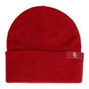 USC Trojans Cardinal SC Interlock Leggo My Waffle Knit Cuff Beanie